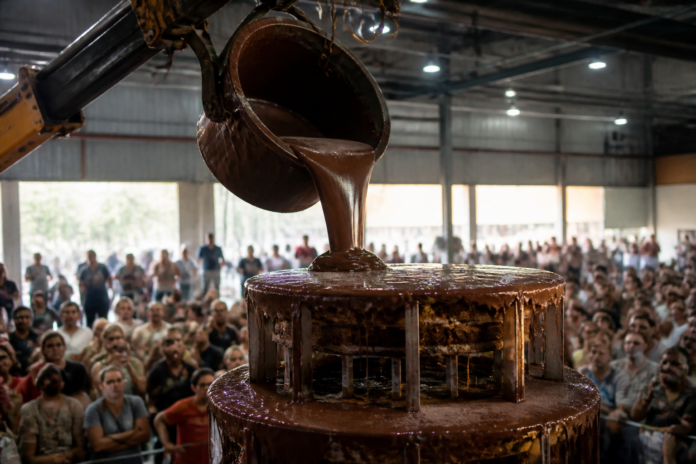 Confeitaria de Ponta Grossa faz bolo de 2 toneladas inspirado em Matilda