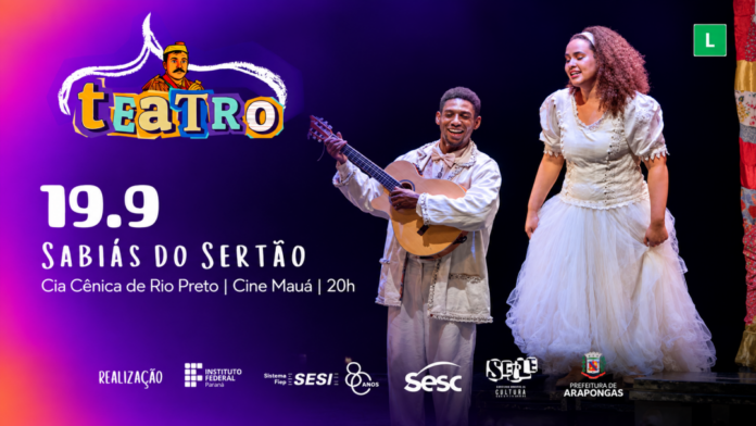 Arapongas tem dois espetáculos gratuitos neste sábado no Cine Mauá e Estação Cultural