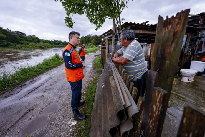 Araucária reforça monitoramento após chuvas; siga o que fazer em caso de risco