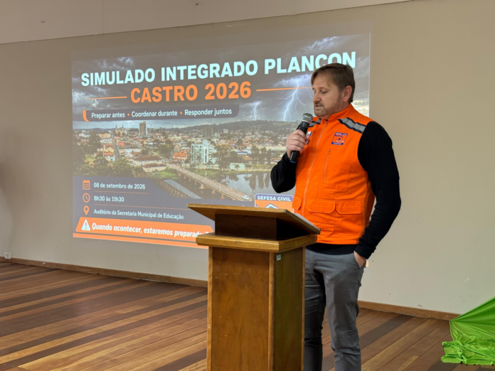 Castro testa plano de resposta a eventos climáticos extremos com simulado integrado
