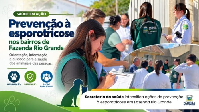 Fazenda Rio Grande intensifica orientação sobre esporotricose nos bairros