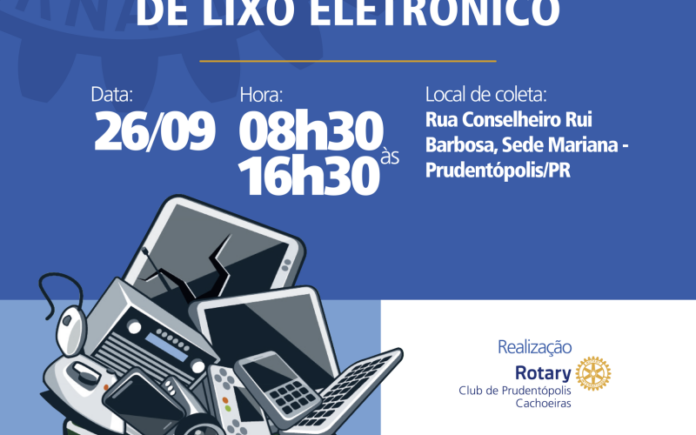 Prudentópolis coleta eletrônicos no dia 26