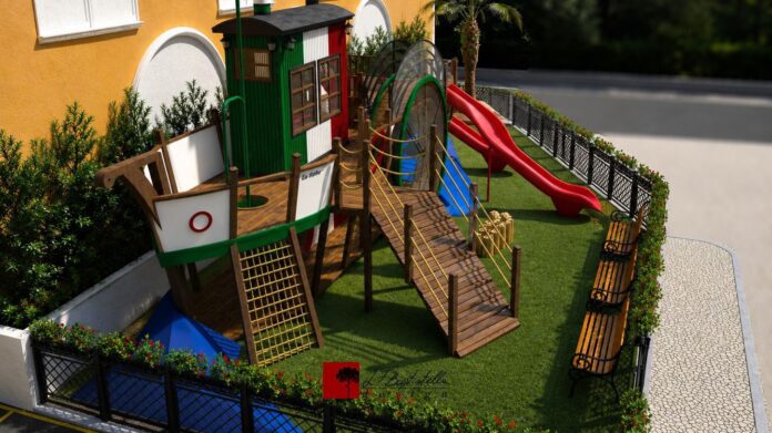Parque da Imigração abre em Curitiba com brincadeiras inspiradas em navio italiano