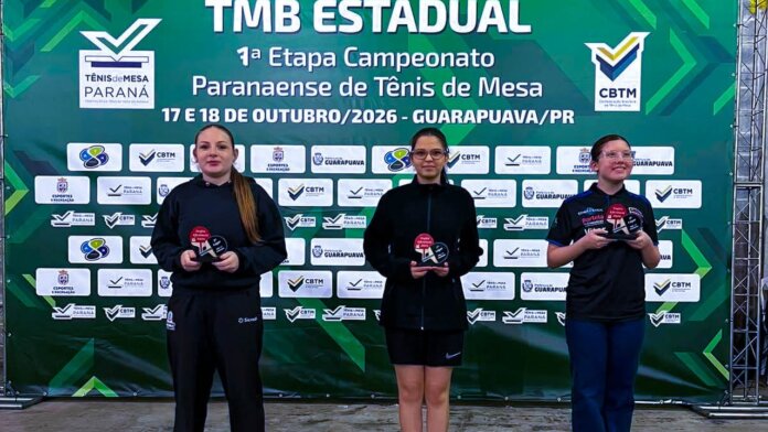 Guaíra fica em segundo lugar no ranking de clubes de tênis de mesa do Paraná