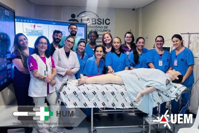Lab de simulação clínica da UEM completa um ano com 232 atividades de treinamento