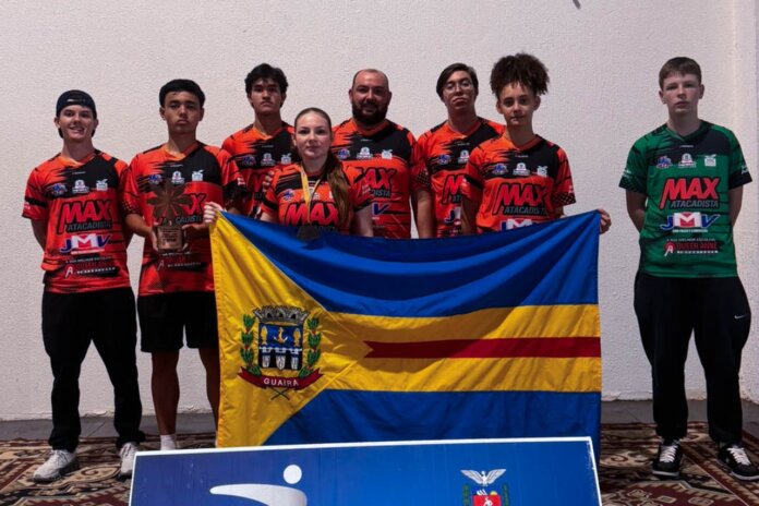 Tênis de mesa de Guaíra leva pódio nos Jogos da Juventude do Paraná
