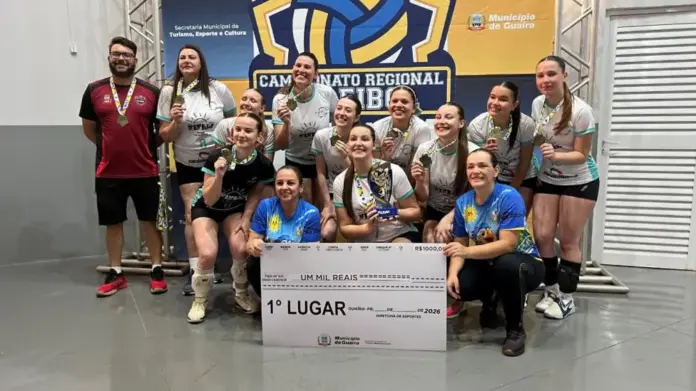 Nova Santa Rosa é campeã do Campeonato Regional de Voleibol de Guaíra