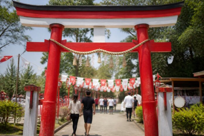 Bon Odori de Toledo ganha Torii construído voluntariamente para festa de cultura japonesa