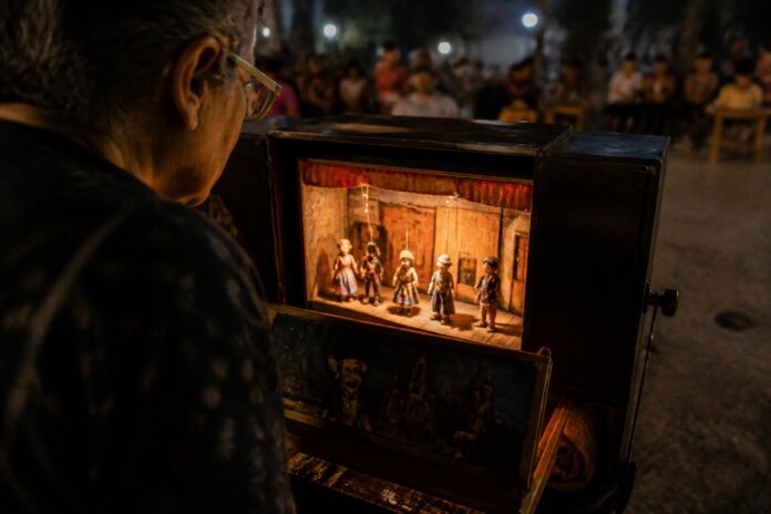 Teatro Lambe-Lambe leva 10 caixas de histórias à Praça das Pernambucanas em Maringá