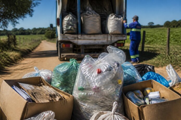 Coleta de recicláveis chega ao interior de União da Vitória nesta quarta (7)