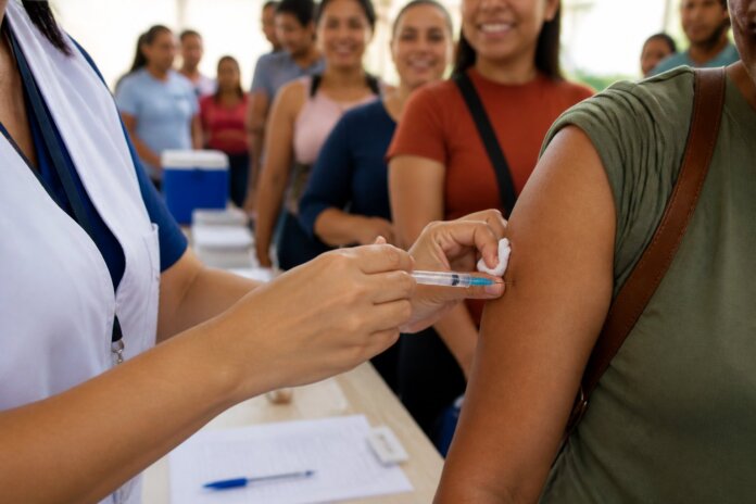 Rotary Caviúna promove ação contra pólio e rifa violão em Rolândia