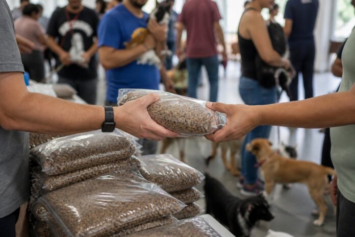 Francisco Beltrão arrecada 12 mil quilos de ração em Pet Day para animais