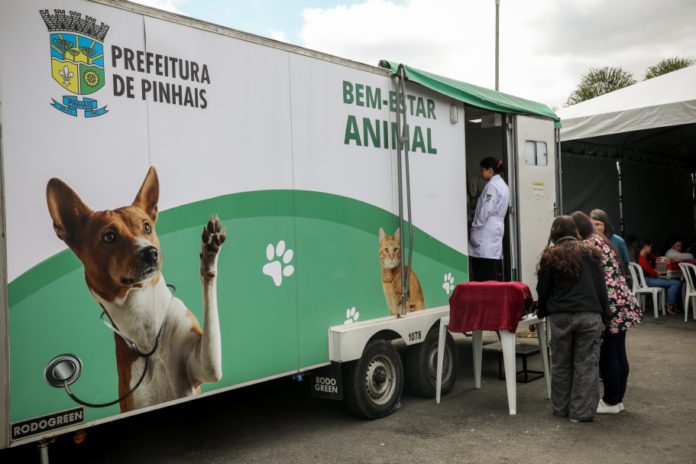 Pinhais realiza mutirão de vacinação e microchipagem para cães e gatos no Weissópolis